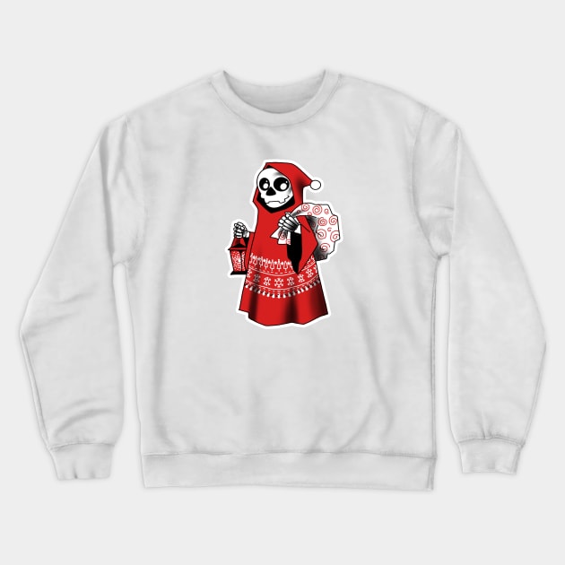 Santa Grim - Spooky Christmas Crewneck Sweatshirt by Skully Lolly